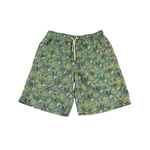 Ripndip Lord Nermal Leaf Print Shorts Mens Medium Green Tropical Jungle Graphic